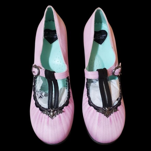 Hot Chocolate Design Lily Mid Heels Pink Size 38 - Picture 1 of 4